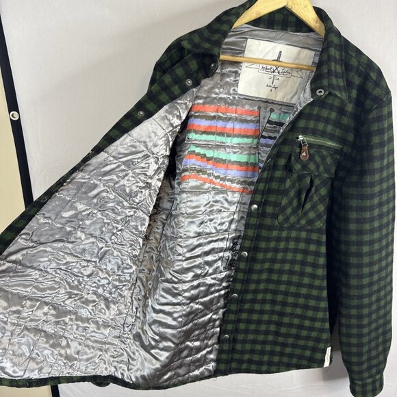 Jay Howell x Lifetime Quilted Plaid Jacket Men’s XL Green Black Shacket - Picture 6 of 8